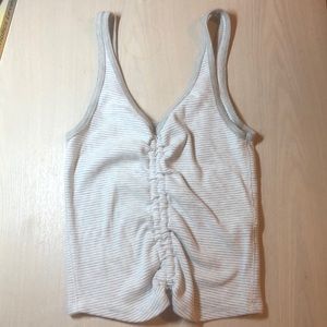 Abercrombie and Fitch Ribbed Cinch Tank